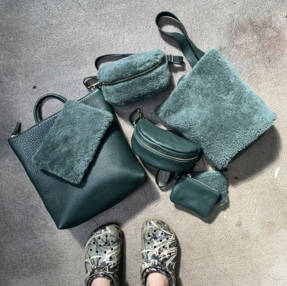 PRIMECUT: KELP LEATHER BUM BAG